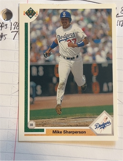 1991 Upper Deck #598 Mike Sharperson — front