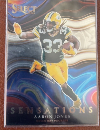 2021 Panini Select Sensations #SEN-23 Aaron Jones — front
