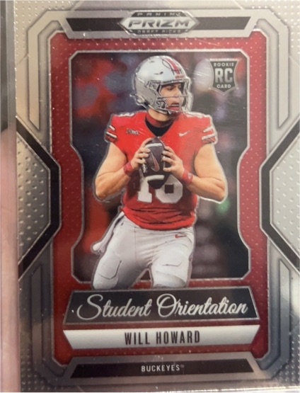 2025 Panini Prizm Draft Picks #25 Will Howard Student Orientation — front