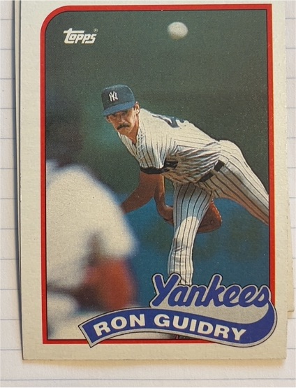 1989 Topps #255 Ron Guidry New York Yankees — front