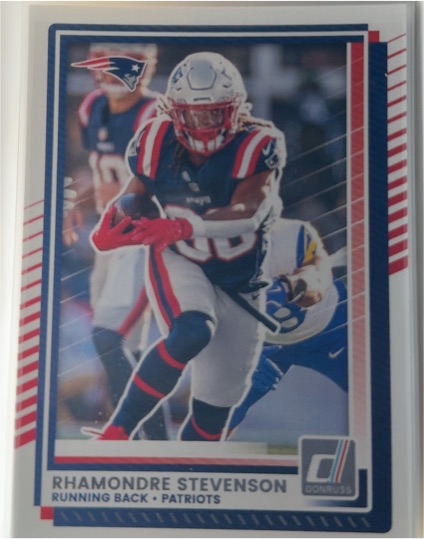 2025 Donruss #63 Rhamondre Stevenson — front