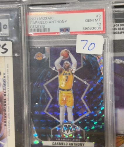 2021 Panini Mosaic #2 Carmelo Anthony Genesis — front