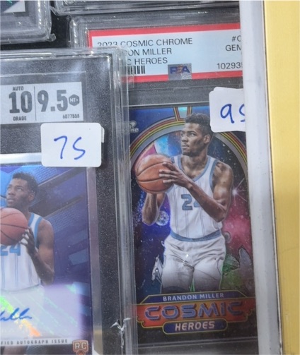 2023 Panini Cosmic Chrome #Cosmic Heroes Brandon Miller — front