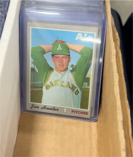 1970 Topps #565 Jim Hunter — front