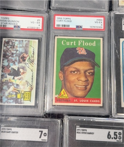 1958 Topps #464 Curt Flood — front
