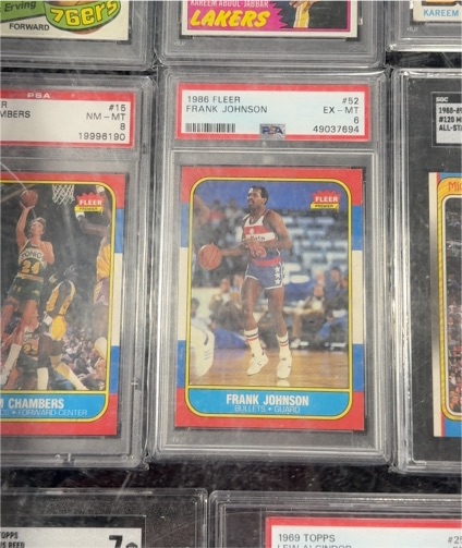 1986 Fleer #52 Frank Johnson — front