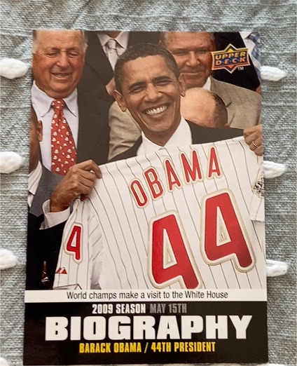 2009 Upper Deck Season Biography #SB-46 Barack Obama — front