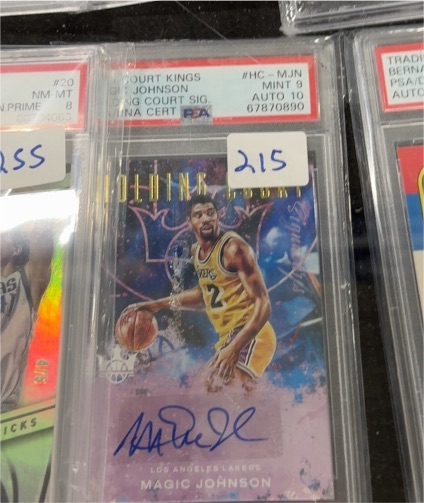 2021-22 Panini Court Kings Holding Court Signatures Magic Johnson #HC-MJN — front