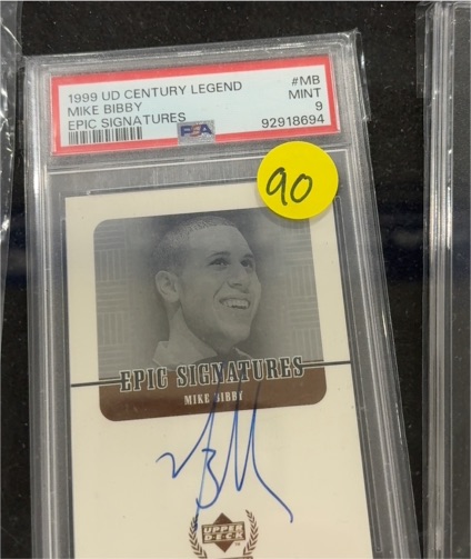 1999 UD Century Legend #MB Mike Bibby Epic Signatures — front