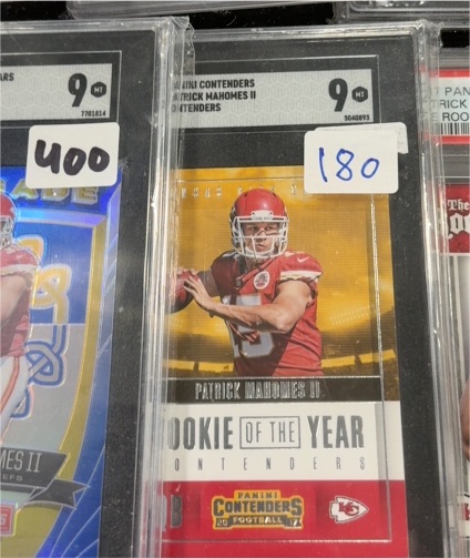 2020 Panini Contenders Rookie of the Year Contenders Patrick Mahomes II — front