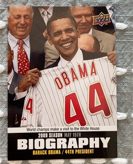 2010 Upper Deck Season Biography #SB-46 Barack Obama — front