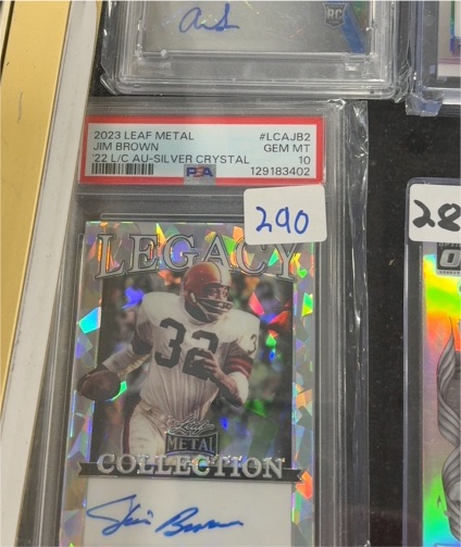 2023 Leaf Metal #LCA.JB2 Jim Brown — front