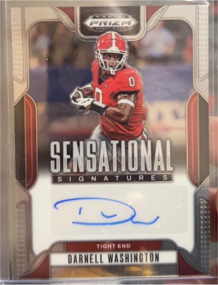 2025 Panini Prizm Draft Picks #SSS-DWN Darnell Washington Sensational Signatures — front