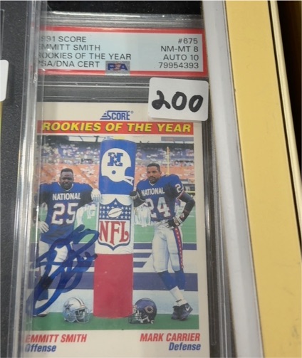 1991 Score #675 Emmitt Smith Mark Carrier Rookies of the Year — front