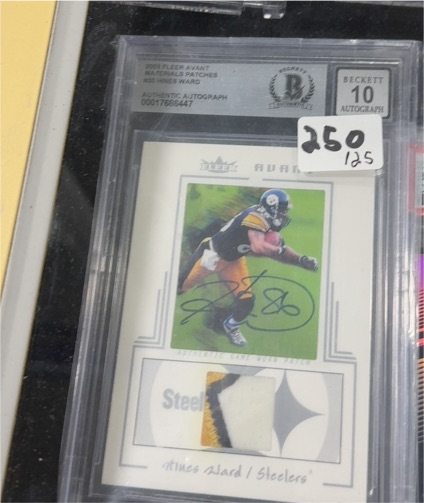 2003 Fleer Avant Materials Patches #Hines Ward — front