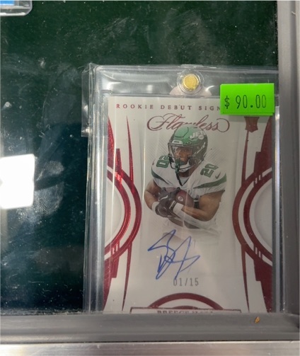 2021 Panini Flawless #RA-5 DeVonta Smith Rookie Debut Signatures — front
