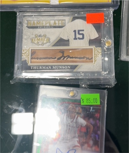 2020 Topps Nameplate Bat Barrel #15 Thurman Munson — front