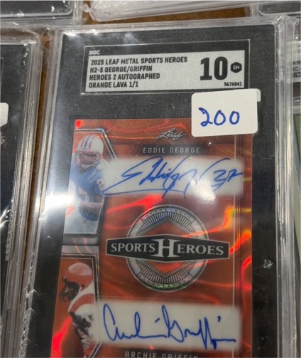 2025 Leaf Metal Sports Heroes #H2-5 Eddie George/Archie Griffin — front