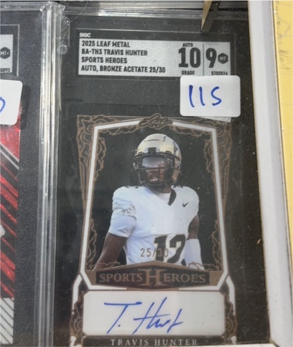 2025 Leaf Metal #BA-TH3 Travis Hunter — front