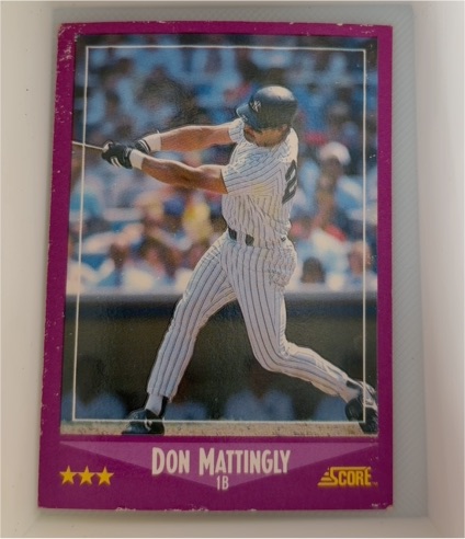 1988 Score #1 Don Mattingly — front