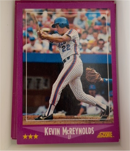 1988 Score #21 Kevin McReynolds — front