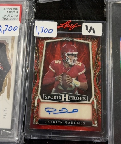 2025 Leaf Sports Heroes #1 Patrick Mahomes — front