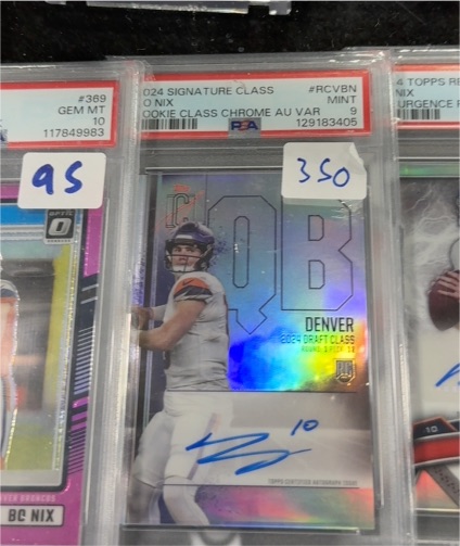 2024 Topps Signature Class #RCV-BN Bo Nix — front
