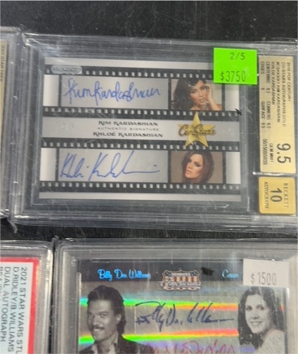 2025 Leaf Pop Century Co-Stars #2/5 Kim Kardashian Khloe Kardashian Dual Signed — front