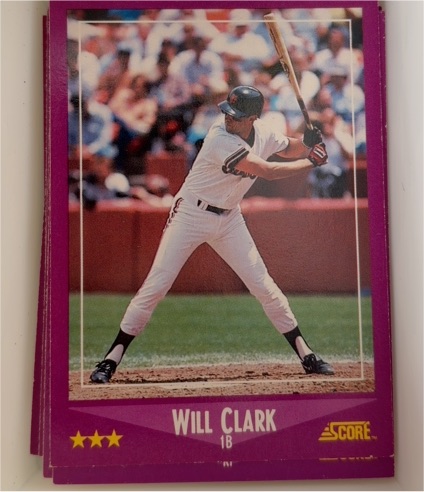 1988 Score #78 Will Clark — front