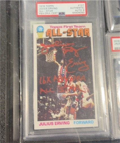 1976 Topps #127 Julius Erving — front