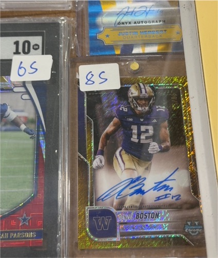2022 Topps Chrome Football #YA-DENZEL BOSTON Denzel Boston — front
