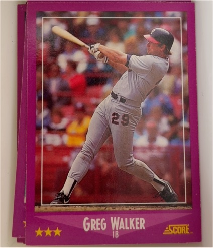 1988 Score #93 Greg Walker Chicago White Sox — front