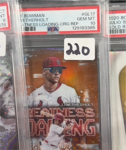 2025 Bowman #GL-17 JJ Wetherholt Greatness Loading — front