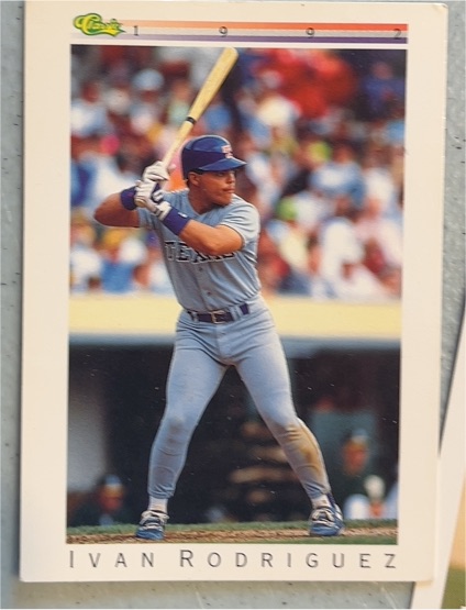 1992 Classic I #T77 Ivan Rodriguez — front