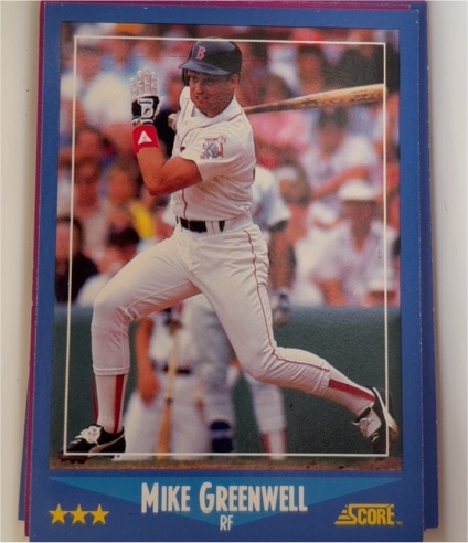 1988 Score #175 Mike Greenwell — front