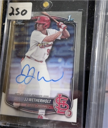 2025 Bowman Chrome #CPA-JW JJ Wetherholt — front