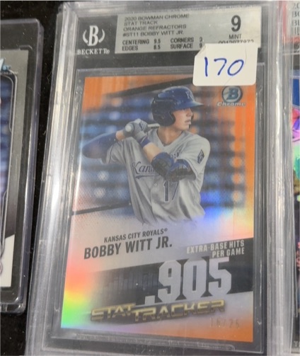 2020 Bowman Chrome Stat Tracker #ST-11 Bobby Witt Jr. — front