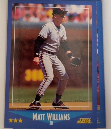 1988 Score #118 Matt Williams — front