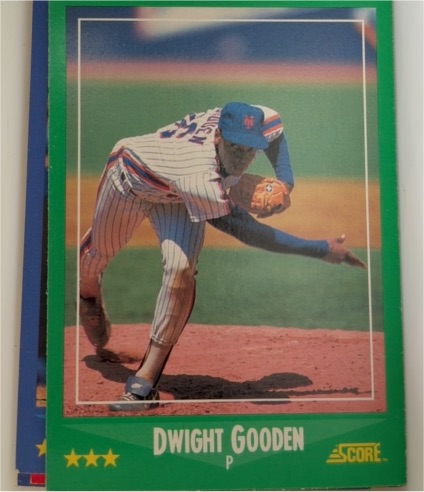 1988 Score #350 Dwight Gooden — front