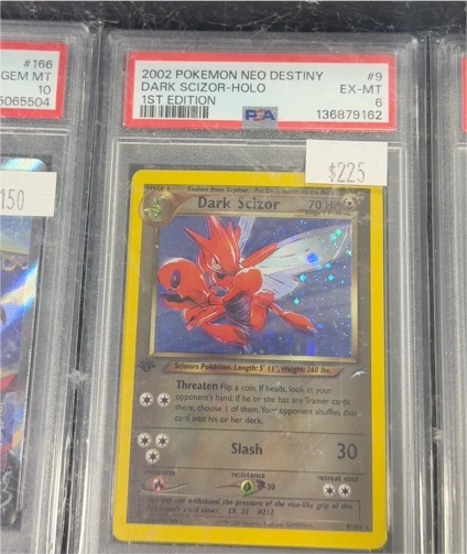 2002 Pokémon Neo Destiny #9 Dark Scizor Holo — front