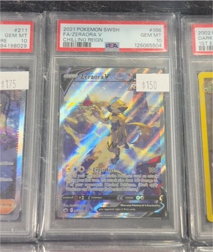 2021 Pokémon SWSH #166 Zeraora V Chilling Reign — front
