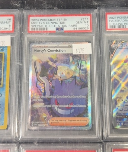 2024 Pokemon Temporal Forces #211 Morty's Conviction — front