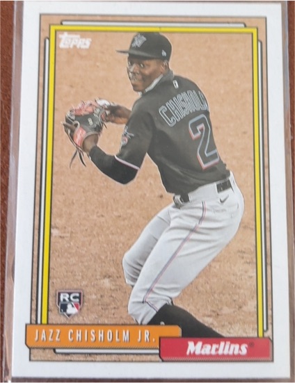 2021 Topps Update #T92-26 Jazz Chisholm Jr. 1992 Topps Redux — front
