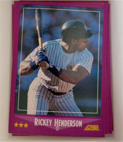 1988 Score #13 Rickey Henderson — front