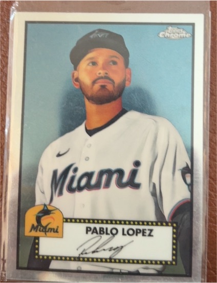 2021 Topps Chrome Platinum Anniversary #352 Pablo Lopez — front