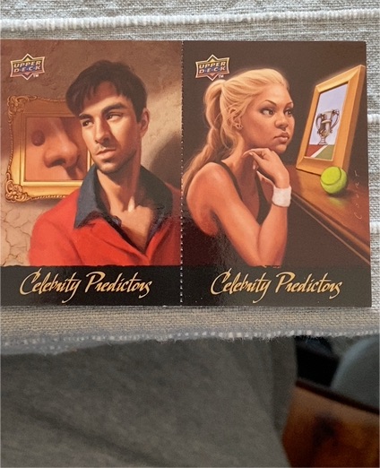 2010 Upper Deck Celebrity Predictors #CP11-CP12 Anna Kournikova / Enrique Iglesias — front