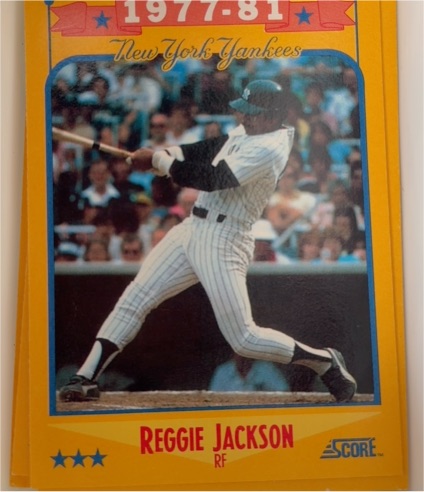 1988 Score #502 Reggie Jackson — front