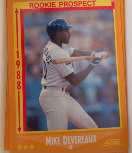 1988 Score #637 Mike Devereaux — front