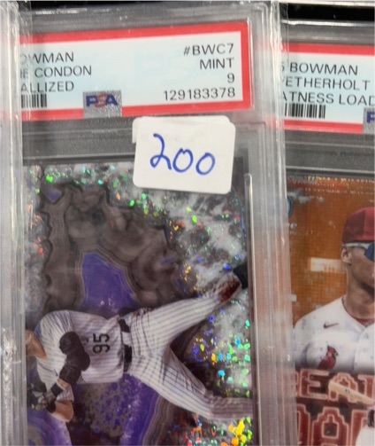 2020 Bowman Chrome Sapphire #BD-95 Garrett Crochet — front