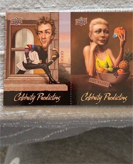 2010 Upper Deck Celebrity Predictors #CP9-CP10 Gwyneth Paltrow / Chris Martin — front